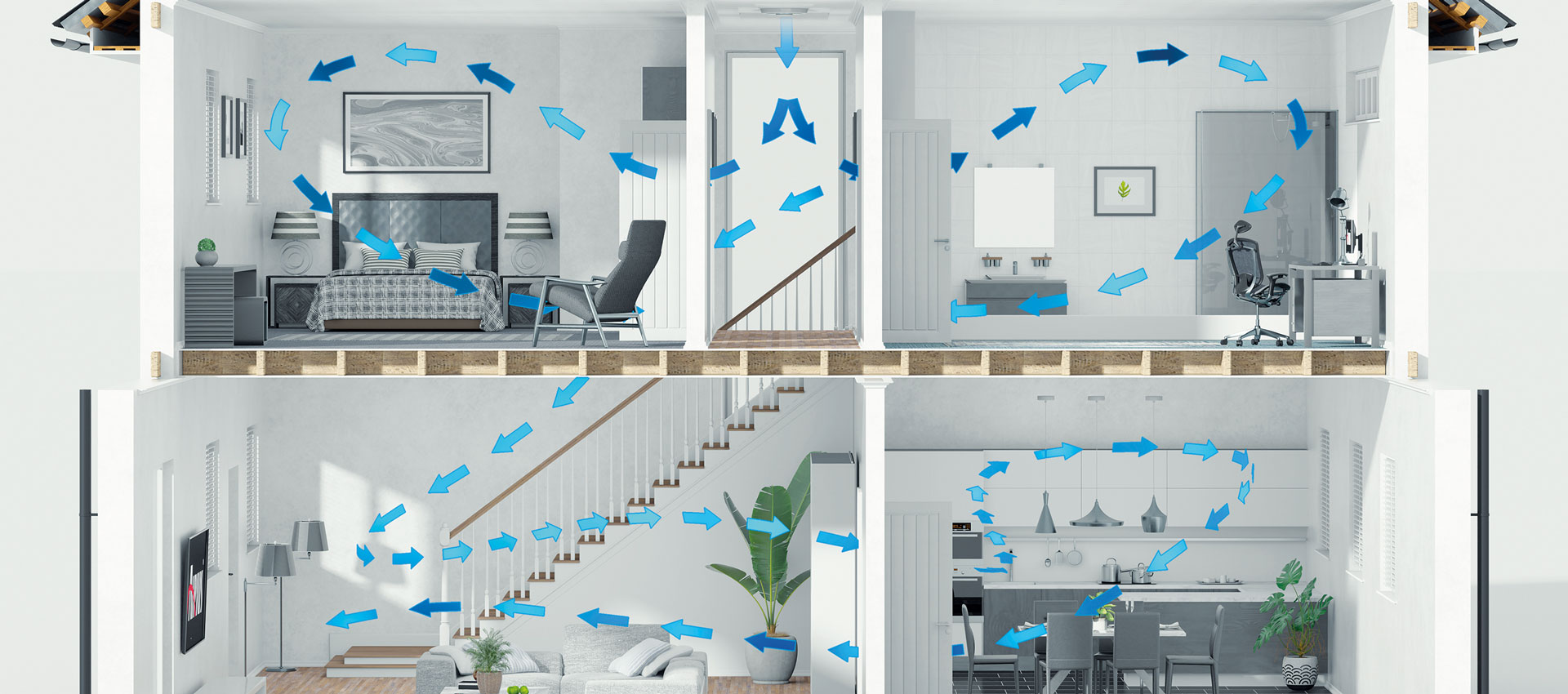 Sistema de purificação de ar doméstico Airius PureAir -13